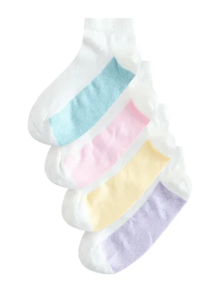 Next Șosete turcoaz / albastru deschis / mov lavandă alb