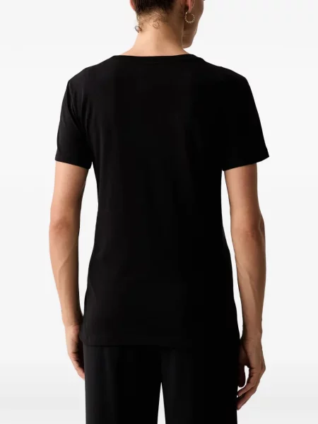 Tricou Armani Exchange cu autograf negru