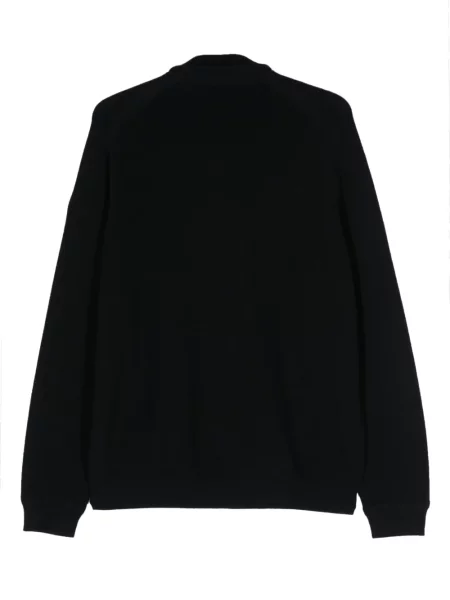 Cardigan Moncler din piele de căprioară albastru