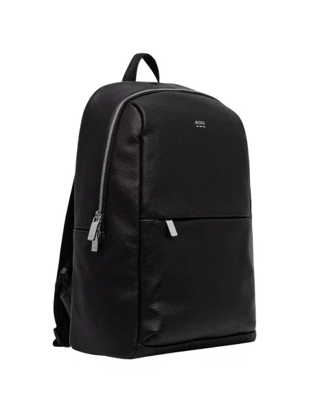BOSS rucsac pentru bărbați cu imitație de piele Ray EVO_Backpack negru