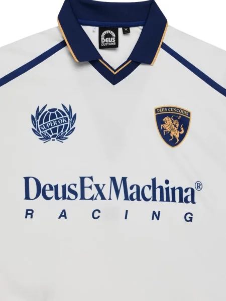 Tricou Deus Ex Machina cu imagine alb