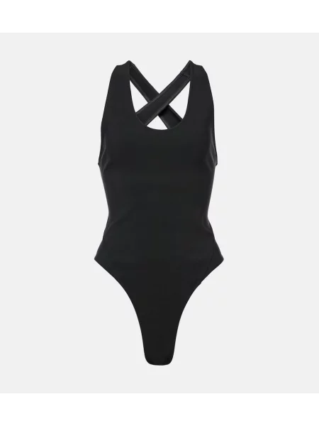 Jersey bodi Alaia črna