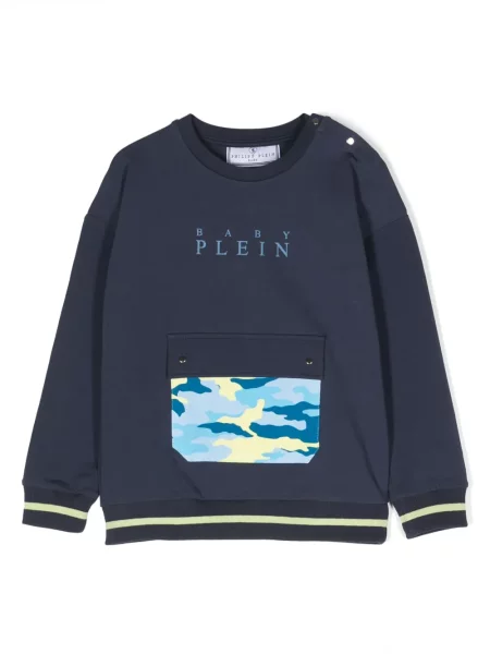 Bluza dziecięca Philipp Plein niebieska