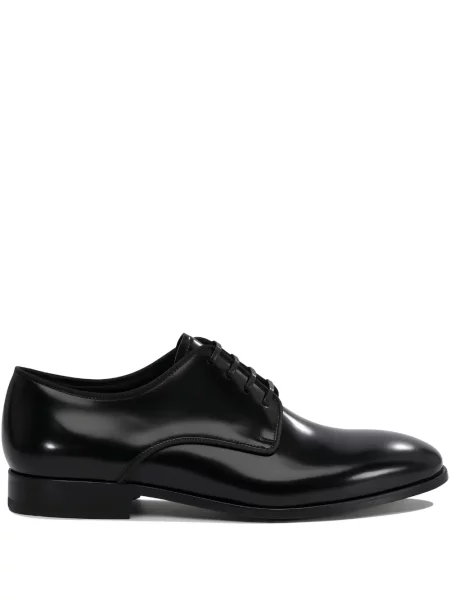 Pantofi derby Fabi cu șireturi din piele negru