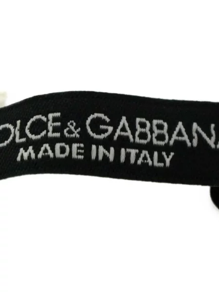 Cu centură curea Dolce & Gabbana de mătase alb