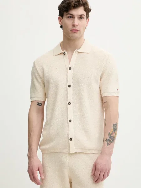 Tommy Hilfiger cardigan pentru bărbați cu bej