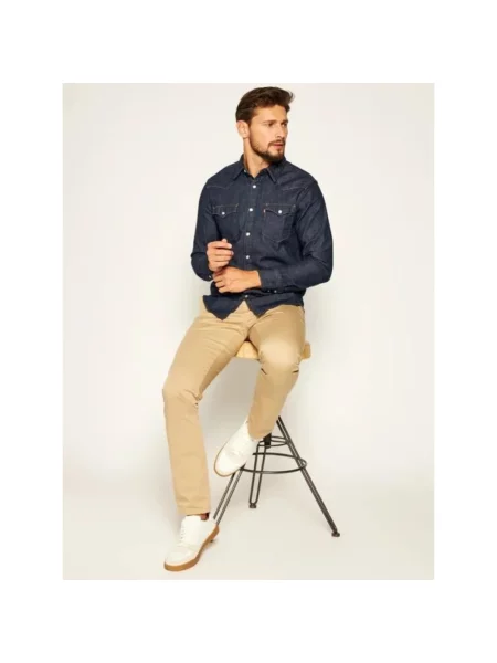 Levi's® Koszula Jeansowa Barstow Standard Fit blau niebieska