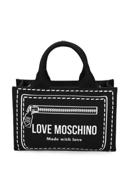 Top Love Moschino cu imagine negru