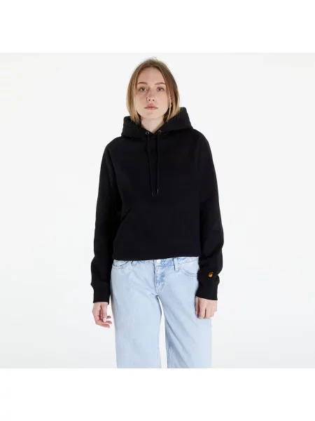 Суичър с качулка Carhartt Wip с качулка черно