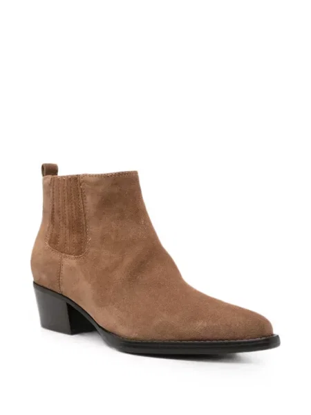 Botine chelsea Guess din piele de căprioară maro