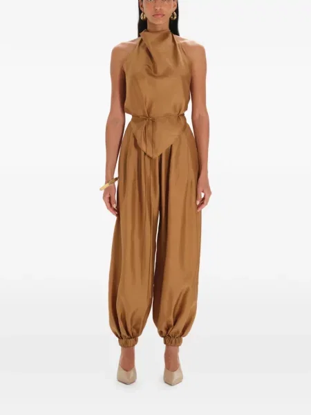 Pantaloni Manuri maro