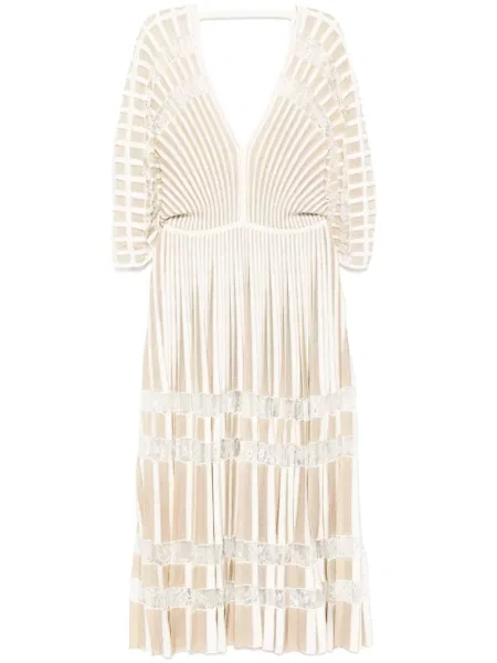 Rochie midi Elie Saab tricotate până la genunchi de costum