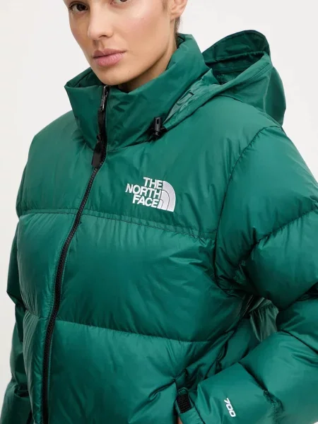 Пуховик The North Face ретро зеленый