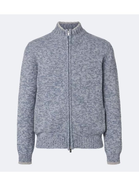 Cardigan Fedeli de lână albastru