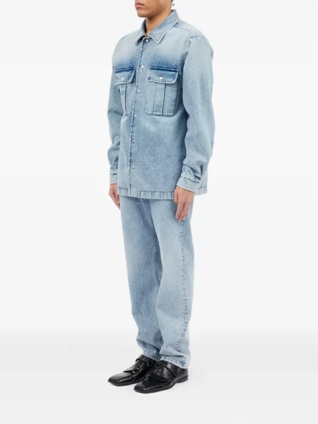 Πουκάμισο Mm6 Maison Margiela μπλε