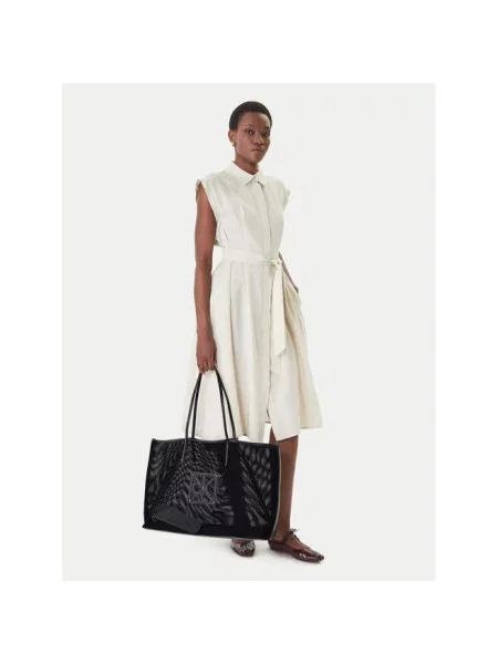 Calvin Klein Torebka Emblem Mesh Xl Tote czarny