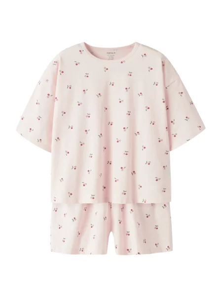 NAME IT Pijamale verde / mauve / roz pastel roșu