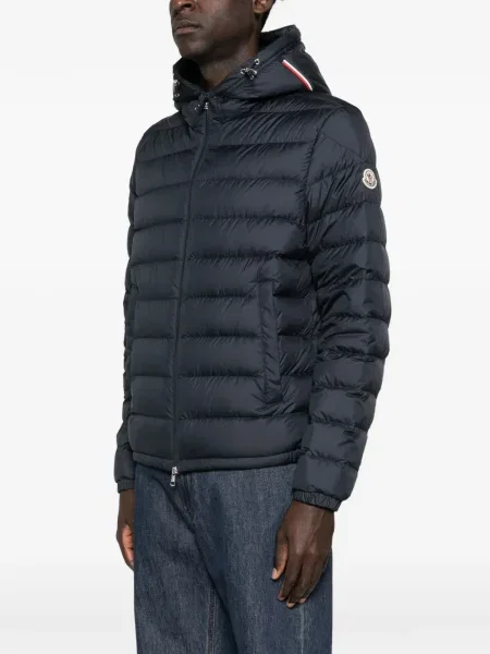 Geacă Moncler cu glugă negru