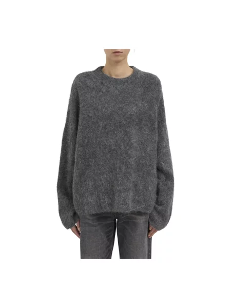 Sweter Soft Goat z alpaki szary