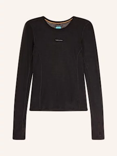Icebreaker Tričko S Dlouhým Rukávem Merinomix 75 Cool-Lite™ černá