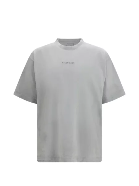 Tricou Balenciaga cu imagine gri