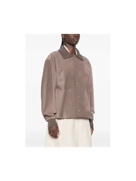 Kurtka bomber Jw Anderson zamszowy brązowy