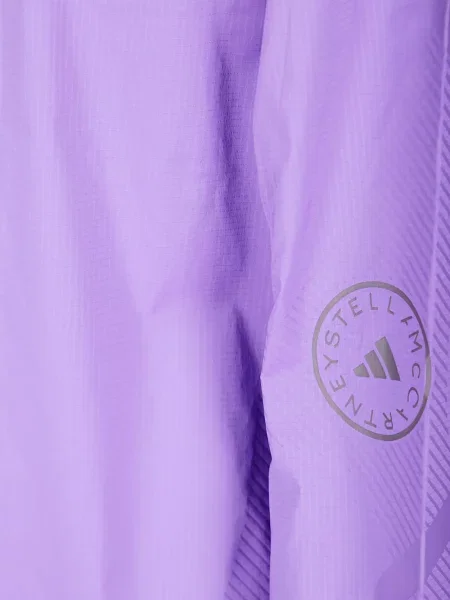Бягане яке Adidas By Stella Mccartney с качулка виолетово