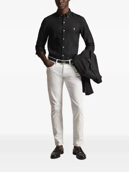 Czapka z daszkiem Polo Ralph Lauren w kratkę z twillu biznesowa niebieska