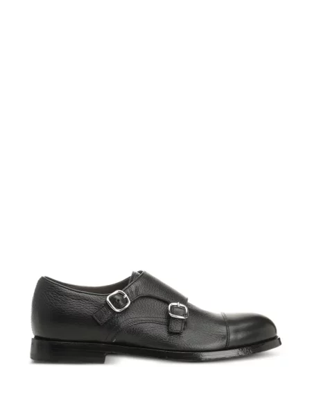 Pantofi monk Al Duca D’aosta 1902 cu bretele negru