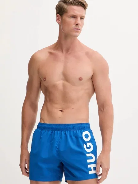 Плувни шорти HUGO зелено синьо