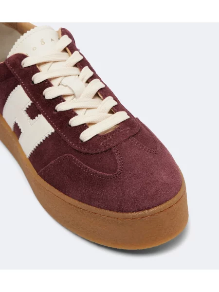 Sneakerși Hogan din piele de căprioară cu platformă