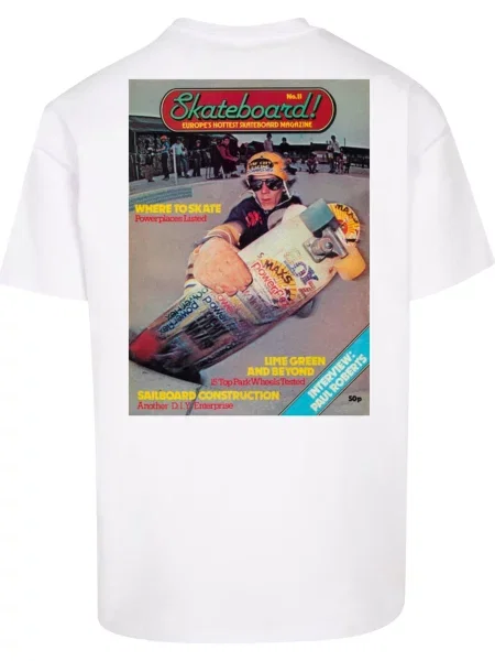 Merchcode Póló The Skateboard Magazin Cover No sárga / piros / fekete fehér