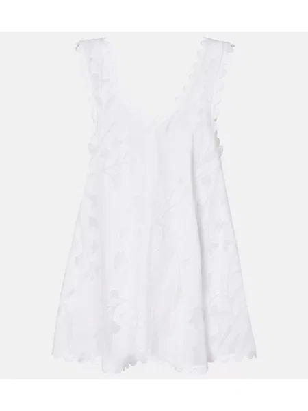 Rochie Juliet Dunn cu broderie alb