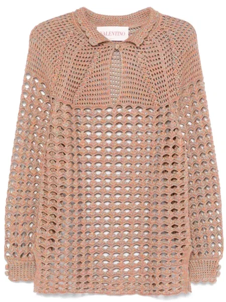 Pulover Valentino Garavani portocaliu