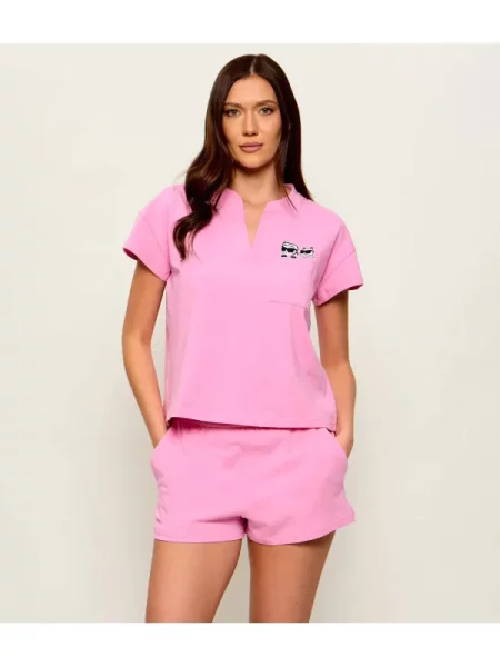 Karl Lagerfeld Jeans Pijama Ikon roz