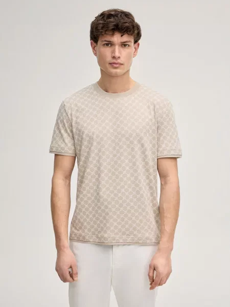 JOOP! Tricou Victormanuel Bej alb