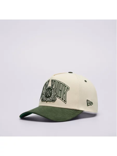 New Era Czapka Wordmark Suede Eframe Nyy New York Yankees beżowa