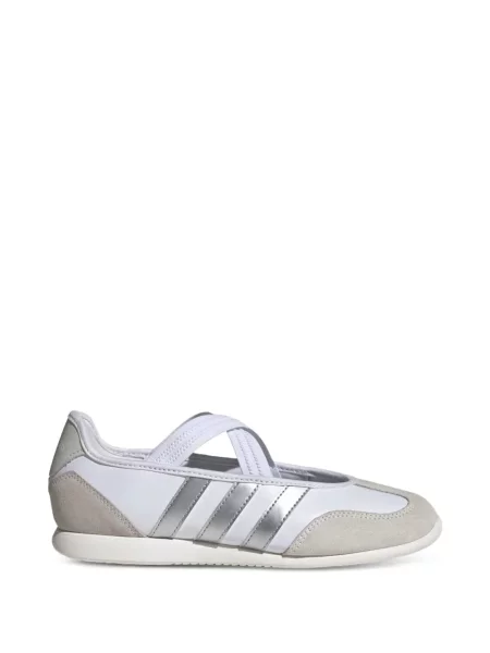 Trčanje vještački dijamant prugaste kratke hlače Adidas bijela