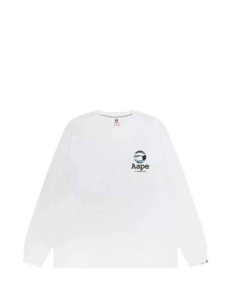 Tricou Aape By A Bathing Ape cu imagine alb