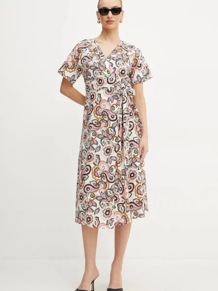 Marella rochie Emme by Marella mini evazati alb