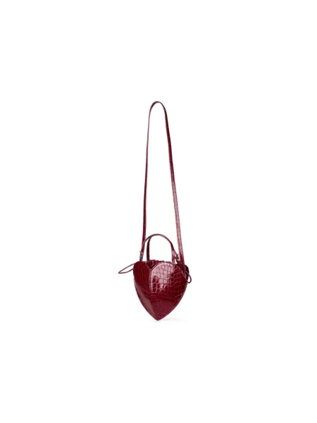 Rotate torebka crossbody skórzana czerwona