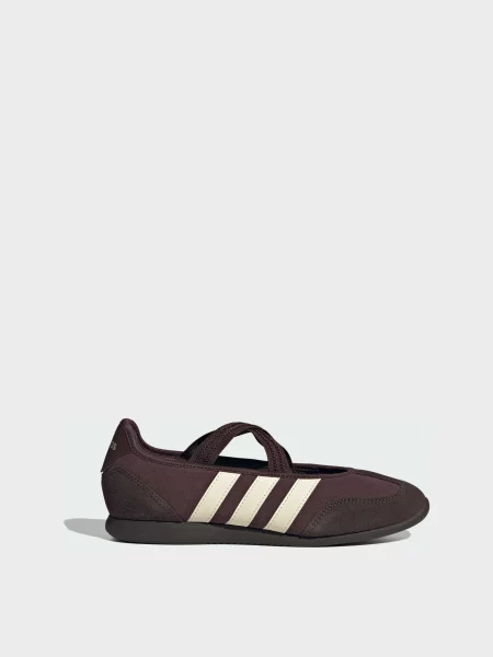 Шкіряні Балетки adidas коричневий
