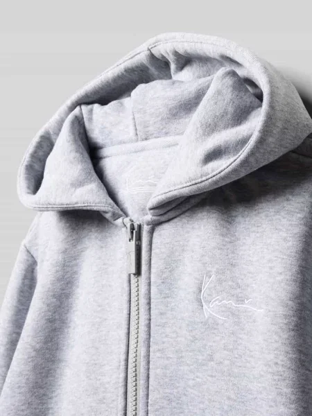 Bluza rozpinana o kroju regular fit z mieszanki bawełny z zamkiem błyskawicznym Karl Kani