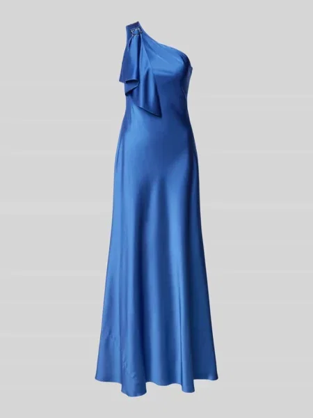 Sukienka wieczorowa na jedno ramię model ‘ELZIRA’ Lauren Ralph Lauren niebieska