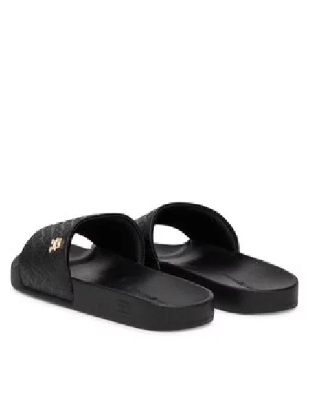 Tommy Hilfiger Šlepetės Th Monogram Poolside juoda