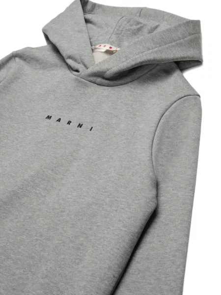 Bluza z kapturem dziecięca Marni szara