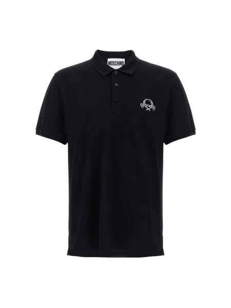 Koszulka polo Moschino czarna
