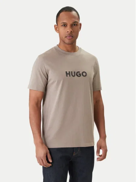 HUGO Tricou Dumeo bej