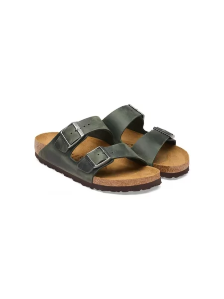 Birkenstock De piele șlapi Arizona BS | narrow fit verde