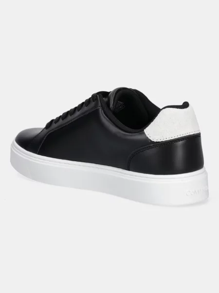 Kožené tenisky Calvin Klein CLASSIC CUPSOLE LACEUP LTH černá